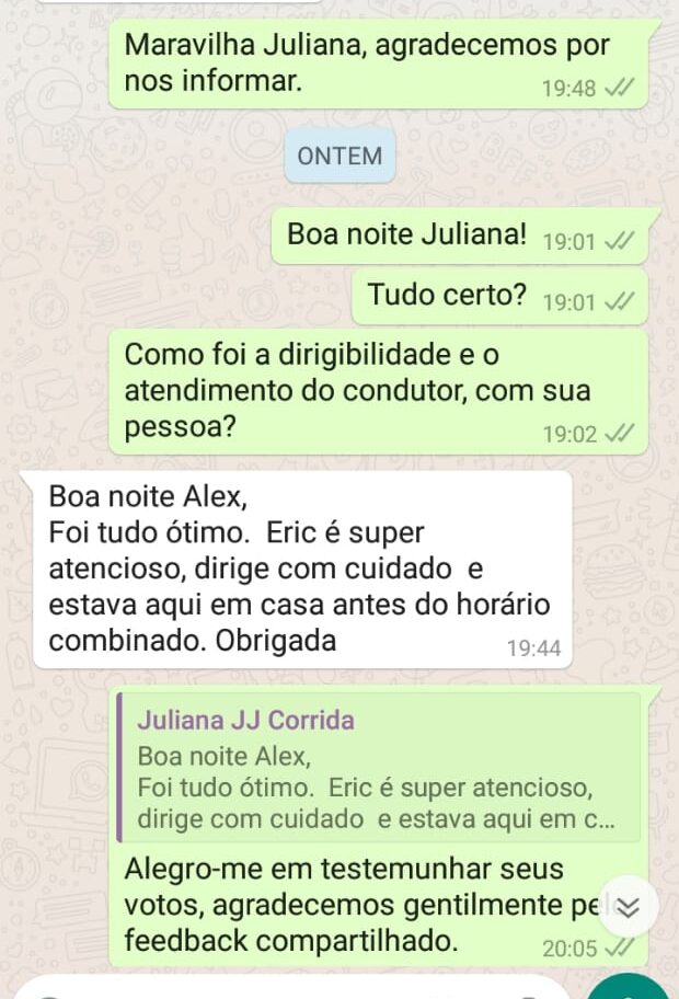 Feedback clientes